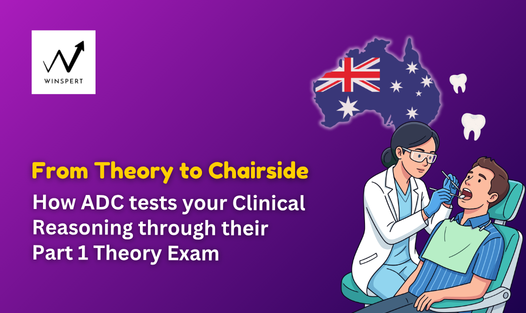 From theory to chairside How ADC tests your clinical reasoning through their part 1 theory exam Embarking on the journey to practice dentistry in Australia requires navigating a rigorous assessment process, with the Australian Dental Council (ADC) Written Examination standing as the pivotal second milestone. Designed specifically for overseas-qualified dentists, this comprehensive, two-day, computer-delivered assessment utilizes carefully crafted, scenario-based multiple-choice questions to deeply evaluate a candidate's core dental expertise, clinical judgment, and critical reasoning skills. By ensuring that incoming practitioners are fully equipped to meet the nation’s high standards of professional care, this examination acts as a crucial gateway to Australian registration making it essential to understand exactly what the test entails, how it is structured, and the best strategies for success. This shift from theory to chairside is central to the Australia Dental Council Exam. Candidates who understand the principles behind clinical information gathering, diagnosis, treatment planning and evaluation , professionalism and ethics, infection control , and evidence-based dentistry overall are better equipped to approach complex scenarios confidently. Instead of focusing solely on memorisation, an effective ADC exam preparation checklist should strengthen analytical thinking, clinical judgement, and decision-making skills that align with Australian standards of dental care. Clinical Reasoning is the Core of ADC Part 1 Success in the ADC Part 1 examination requires candidates to move definitively beyond rote memorization. Rather than simply asking you to identify a disease, the questions demand applied clinical reasoning, frequently pivoting on a crucial real-world question what is the next best step To successfully navigate these scenarios, candidates must synthesize comprehensive patient histories, carefully interpret clinical findings, and strategically prioritize treatment options. Ultimately, every answer must reflect the safest and most appropriate course of action, strictly governed by the accepted standards of contemporary dental practice in Australia. How the Australia Dental Council Exam Measures Clinical Reasoning The ADC Written Examination assesses whether candidates can make safe, logical, and evidence-based clinical decisions. While the exam is delivered through multiple-choice questions, it is designed to evaluate how you think, not just what you know. Each question presents a clinical situation that requires candidates to analyse information, identify the underlying problem, and determine the most appropriate management option. This mirrors the decision-making process expected in everyday dental practice across Australia. 1. Clinical Scenario Interpretation in ADC Exam Rather than testing isolated theoretical knowledge, the majority of questions are anchored in realistic, multi-layered patient scenarios. Candidates are immersed in a practical clinical context and presented with a comprehensive set of variables, which frequently include ● Patient Demographics & Medical History Age, systemic health conditions, and current medications. ● The Presenting Complaint The primary reason for the patient's visit and their specific symptoms. ● Clinical Examination Findings Detailed observations from visual, tactile, and clinical assessments. ● Radiographic Evidence Descriptive interpretations or actual images of X-rays and scans. ● Diagnostic Data Relevant laboratory results, pulp tests findings, or other specialized investigations. The true challenge does not lie in understanding each piece of data in isolation, but in synthesizing this wealth of information holistically. Candidates must seamlessly connect these clinical dots to form a complete picture, allowing them to accurately deduce the diagnosis and confidently select the single best clinical response. 2. Diagnosis-based questions in ADC Dental Written Exam Rather than testing isolated facts, the Australia Dental Council Exam evaluates whether candidat candidate's ability to arrive at the most accurate diagnosis by integrating available clinical evidence with sound clinical reasoning. To succeed, candidates must demonstrate high-level analytical skills across several core competencies • Differential Diagnosis Distinguishing between oral conditions that present with overlapping signs and symptoms. • Systemic Correlation Connecting oral manifestations directly to underlying systemic health conditions or medical histories. • Diagnostic Pathways Identifying the primary etiology and selecting the most clinically appropriate supplementary investigations. • Multimodal Synthesis Reconciling radiographic and diagnostic imaging data seamlessly with physical examination findings. Because incorrect options are intentionally designed to appear clinically plausible, meticulous analysis and critical thinking are essential for success. 3. Treatment Planning Clinical reasoning transcends mere identification. True clinical excellence begins after a diagnosis is made. Practitioners must seamlessly transition from diagnostic accuracy to strategic patient management, navigating complex care pathways with precision. Examinations and clinical assessments rigorously evaluate a candidate's ability to 1. Select evidence-based, first-line therapies tailored to individual patient profiles and presentations. 2. Swiftly prioritize urgent interventions when acute stabilization or emergency care is paramount. 3. Critically weigh treatment risks against clinical benefits to safeguard overall patient well-being. 4. Anticipate long-term prognoses, factoring in future health trajectories and preventive maintenance. 5. Sequence comprehensive treatment plans logically to ensure a smooth, phased, and cohesive care delivery model. This reflects the decision-making process used during chairside consultations. 4. Patient Safety and Risk Assessment Safe and ethical practice is a fundamental expectation of the ADC Part 1 examination. Candidates are expected to recognise factors that may influence treatment decisions, including 1. Relevant medical conditions, medications and comorbidities 2. Infection control principles 3. Ethical guidelines that may influence patient management The safest clinical option is often the correct answer, even when several choices appear technically acceptable. 5. Evidence-Based Decision Making Australian dental practice relies on current scientific evidence and accepted professional standards. The written examination therefore rewards candidates who can apply established clinical principles instead of relying on memorised routines or outdated practices. When answering questions, candidates should evaluate if everything pertaining to the patient meets the standard of care upheld by the current Australian guidelines and principles. Connecting Basic Science to Clinical Practice A single patient case may require candidates to draw information from multiple disciplines before arriving at the correct answer. Here are a few examples of integrating biomedical sciences into chair side clinical reasoning Biomedical Knowledge Chairside Clinical Decision Oral pathology Identify the most likely diagnosis based on clinical features and histopathological findings . Microbiology Select appropriate infection prevention and antimicrobial strategies. Pharmacology Prescribe safely while considering medical history and drug interactions. Anatomy Prevent procedural complications and interpret radiographic findings accurately. Physiology Assess how systemic health influences dental treatment. Dental materials Choose the most suitable restorative material for the clinical situation. This integrated approach reflects how dentists make decisions in everyday practice rather than relying on isolated pieces of information. Clinical Context Changes the Answer One of the defining features of ADC Part 1 is that the correct answer often depends on the patient's overall clinical picture. For instance, two patients may present with similar dental conditions but require different management because of factors such as • Age • Medical history • Current medications • Pregnancy status • Immune status • Patient expectations such as cost, aesthetic values • Risk of disease progression Recognising these variables is an essential part of clinical reasoning and a key skill assessed throughout the examination. Success in ADC Part 1 depends on more than mastering dental theory. The examination evaluates your ability to apply scientific knowledge, interpret clinical findings, and make safe, evidence-based decisions in situations that reflect real-world dental practice in Australia. Preparing for the Australia Dental Council Exam can feel overwhelming, but the right strategy can make your preparation more focused and effective. At Winpsert, our ADC preparation programmes are designed to help overseas-qualified dentists build the clinical reasoning skills assessed in the written examination. Through structured study plans, case-based discussions, mock tests, and expert guidance, we help candidates move beyond memorisation and develop the confidence needed to tackle real exam scenarios. Take the next step towards your Australian dental career. Contact Winpsert today to learn more about our ADC coaching programmes and start preparing with confidence.