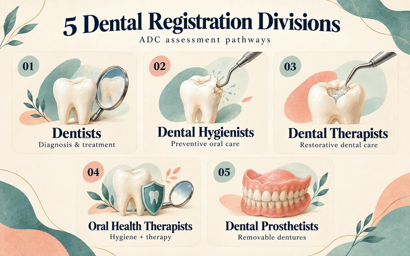 The 5 ADC Exam Division Categories